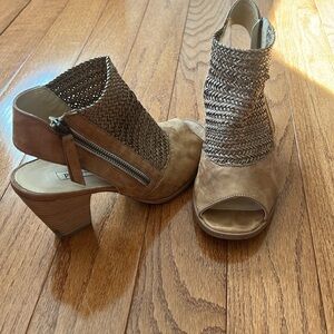 Paul Green Brown Suede Espadrilles